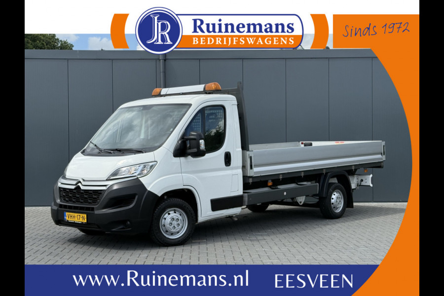 Citroën Jumper 2.2 BlueHDi 140 PK EURO 6 / L4 MAXI PICK UP / 4.20 LAADBAK / 1e EIG. / 2.5 TONS TREKHAAK / 3-ZITS