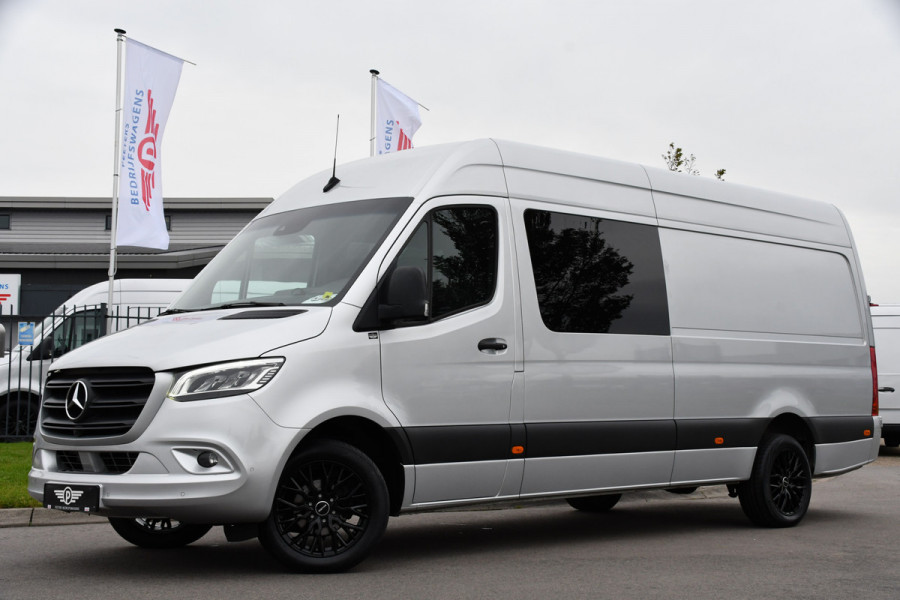 Mercedes-Benz Sprinter 319 V6 3.0 CDI L3H2 DC PB Edition Full options, Adaptieve Cruise, 360 Camera, 10,5'' Mbux, LED, Automaat, BPM Vrij!