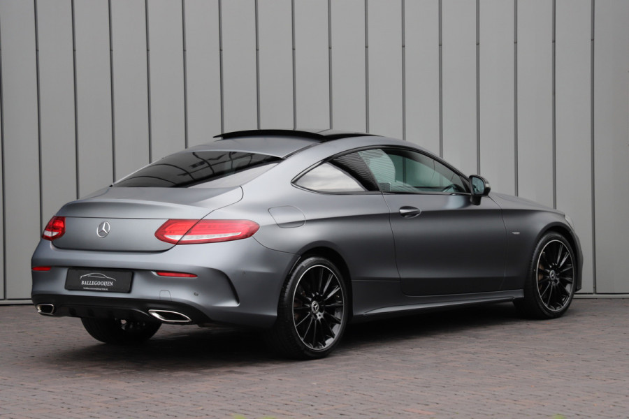 Mercedes-Benz C-Klasse Coupé 250 Night Edition Aut9 | 211PK | Pano | Memory | Burmester | Sfeerverlichting | ILS | Seleniet Magno | NL-Auto | 2018.