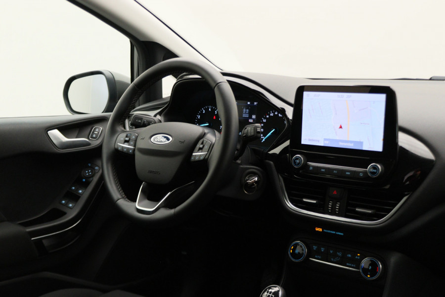 Ford Fiesta 1.0 EcoBoost Hybrid Titanium Climate, Cruise, Elektrisch Pakket, Apple Carplay, LED, DAB, Navigatie, PDC