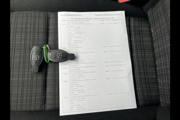 Mercedes-Benz Vito 110 CDI E6 102pk Lang 3p Lease €220 p/m, Airco, Trekhaak,  onderhoudshistorie aanwezig