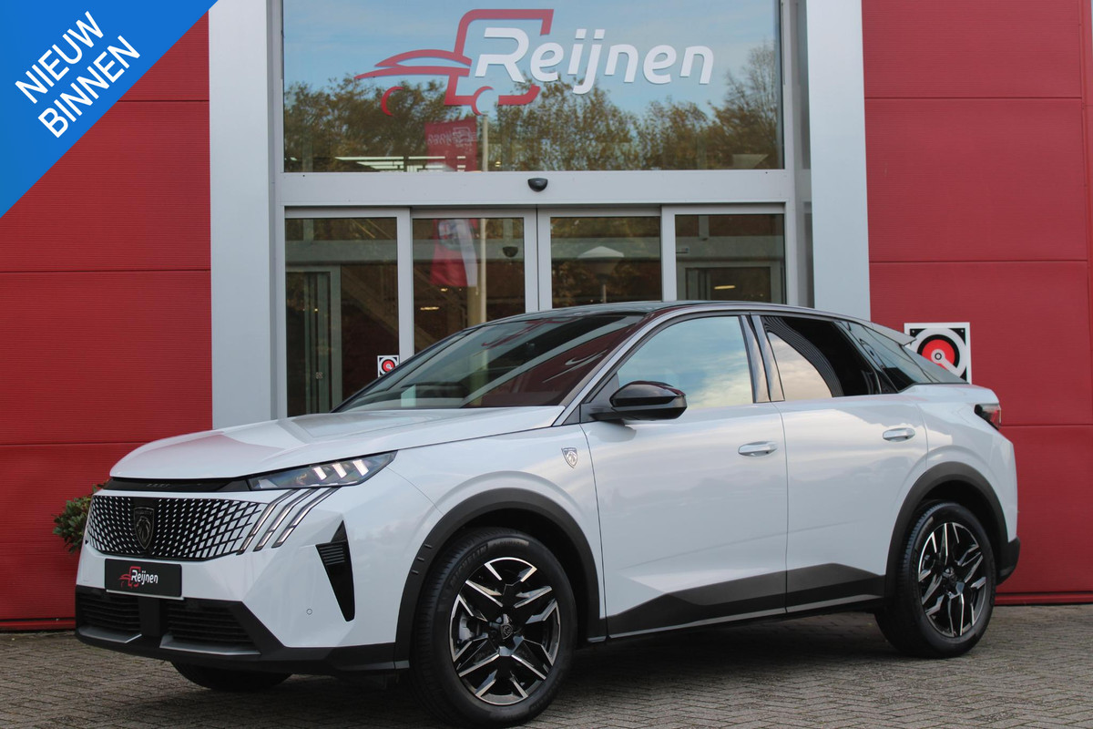 Peugeot 3008 1.2 Hybrid 145PK GT | ELEKTRISCH BEDIENBARE ACHTERKLEP | NAVIGATIE | DRAADLOZE APPLE CARPLAY/ANDROID AUTO | SFEER VERLICHTING | ACHTERUITRIJ CAMERA | PARKEERSENSOREN VOOR EN ACHTER | FULL LED KOPLAMPEN | KEYLESS ENTRY/START | ADAPTIVE CRUISE CONTROL | STOEL/STUUR VERWARMING | LICHTMETALEN VELGEN 19" | DAB+ RADIO |