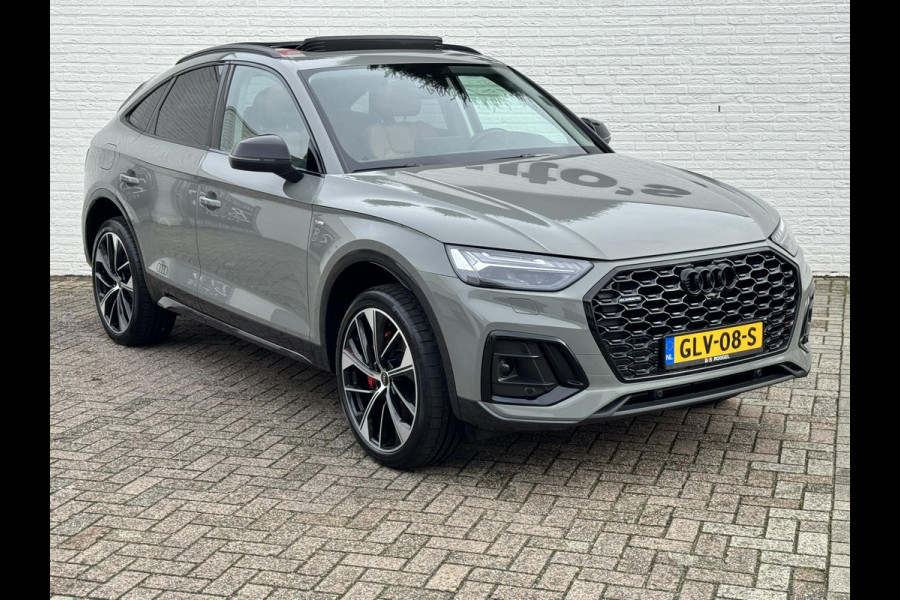 Audi Q5 Sportback 50 TFSI e S edition Competition Adaptive cruise Climate control Matrix LED Leer Panoramadak B&O Navigatie Audi Q5 Sportback 50 TFSI e S edition Competition Adaptive cruise Climate control Matrix LED Leer Panoramadak B&O Navigatie