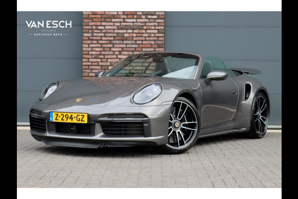 Porsche 911 992 Cabrio 3.8 Turbo S | Keramisch | Vierwielbesturing | Burmester High End | Adaptive Cruise Control | Liftsysteem | Sport Chrono | 18-wegs Memory | PASM | Sportuitlaat |