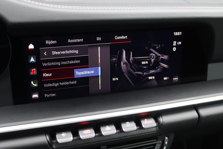 Porsche 911 992 Cabrio 3.8 Turbo S | Keramisch | Vierwielbesturing | Burmester High End | Adaptive Cruise Control | Liftsysteem | Sport Chrono | 18-wegs Memory | PASM | Sportuitlaat |