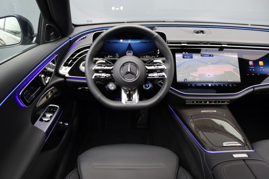 Mercedes-Benz E-Klasse AMG 53 4MATIC+ Premium+ | Hyperscreen | Airmatic | Achterasbesturing | Distronic | Carbon | Stoelventilatie | Burmester | Digital Light | Verwarmd Stuurwiel |