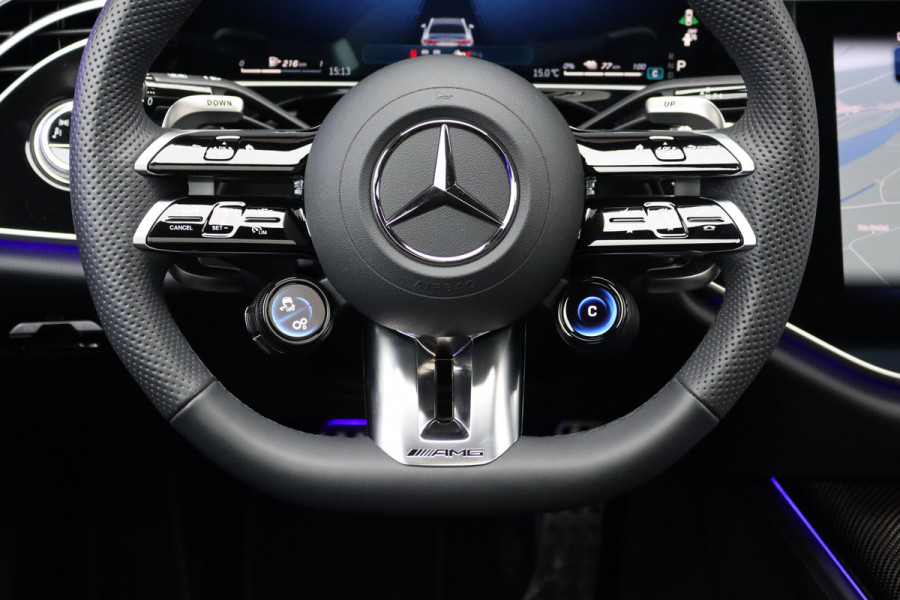 Mercedes-Benz E-Klasse AMG 53 4MATIC+ Premium+ | Hyperscreen | Airmatic | Achterasbesturing | Distronic | Carbon | Stoelventilatie | Burmester | Digital Light | Verwarmd Stuurwiel |