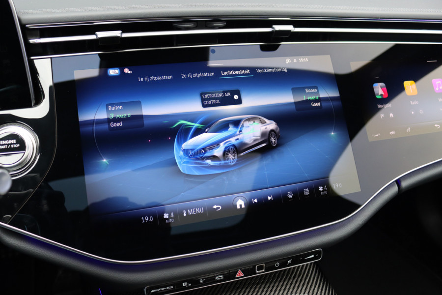 Mercedes-Benz E-Klasse AMG 53 4MATIC+ Premium+ | Hyperscreen | Airmatic | Achterasbesturing | Distronic | Carbon | Stoelventilatie | Burmester | Digital Light | Verwarmd Stuurwiel |