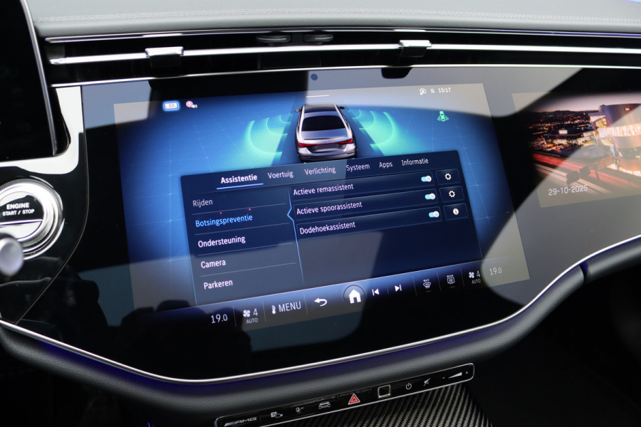 Mercedes-Benz E-Klasse AMG 53 4MATIC+ Premium+ | Hyperscreen | Airmatic | Achterasbesturing | Distronic | Carbon | Stoelventilatie | Burmester | Digital Light | Verwarmd Stuurwiel |