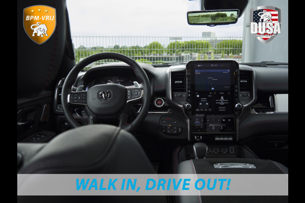 Dodge Ram | RHO | 3.0L Twin-Turbo I6 | 4x4 | Crew Cab | Black Edition | Panoramadak | 14,4-inch Touchscreen | Passenger Display | Getoonde accessoires zijn verkrijgbaar tegen meerprijs