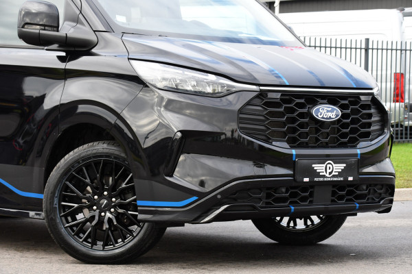 Ford Transit Custom 320 2.0 TDCI L2H1 Sport DC Black Edition Virtual, Adaptieve Cruise, Carplay, LED, 2 x Schuifdeur, 170pk, Stoelverwarming, Sensoren, BOM VOL!