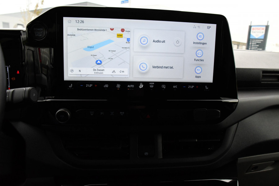 Ford Transit Custom 320 2.0 TDCI L2H1 Sport DC Black Edition Virtual, Adaptieve Cruise, Carplay, LED, 2 x Schuifdeur, 170pk, Stoelverwarming, Sensoren, BOM VOL!