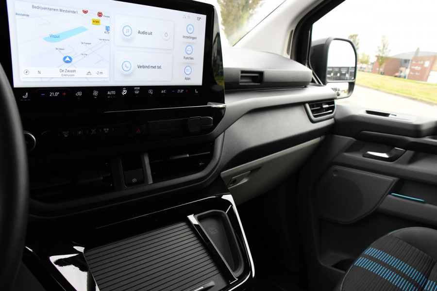 Ford Transit Custom 320 2.0 TDCI L2H1 Sport DC Black Edition Virtual, Adaptieve Cruise, Carplay, LED, 2 x Schuifdeur, 170pk, Stoelverwarming, Sensoren, BOM VOL!