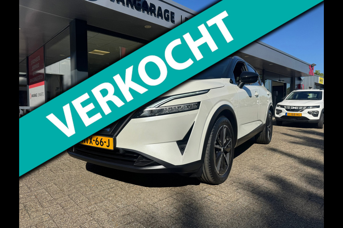 Nissan QASHQAI 1.3 MHEV Tekna 140 pk, navi ,headup, 19"LM, pano, Rijklaarprijs / 12 mnd garantie