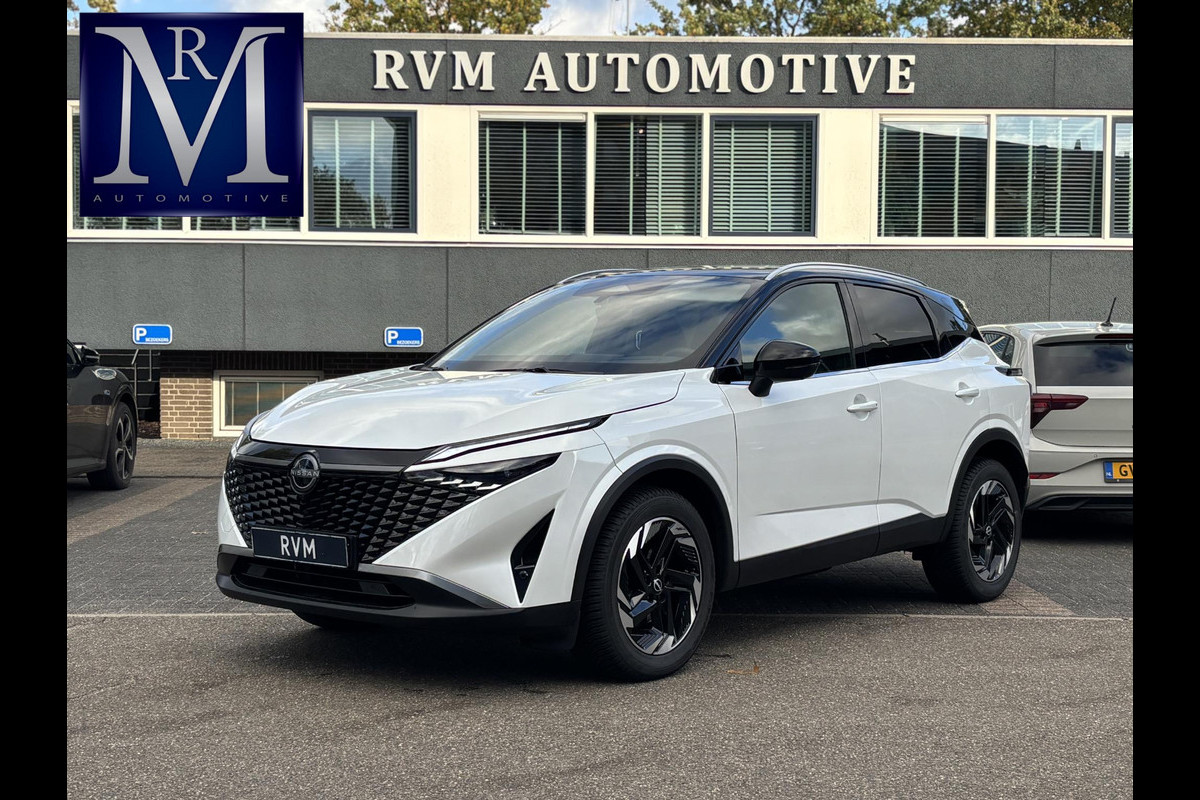 Nissan QASHQAI 1.3 MHEV Xtronic N-Connecta FABRIEKSGARANTIE| STOEL/STUURVERWARMING| HEAD-UP| VOORUITVERW.| ELEK. ACHTERKLEP| 360 CAM|