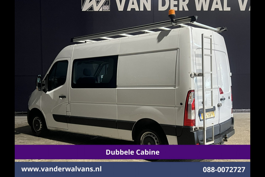 Opel Movano 2.3 Turbo 146pk L2H2 Dubbele cabine Euro6 Airco | Imperiaal | Omvormer | 2500kg Trekhaak Navigatie, Camera, Cruisecontrol, Parkeersensoren, 5-zits