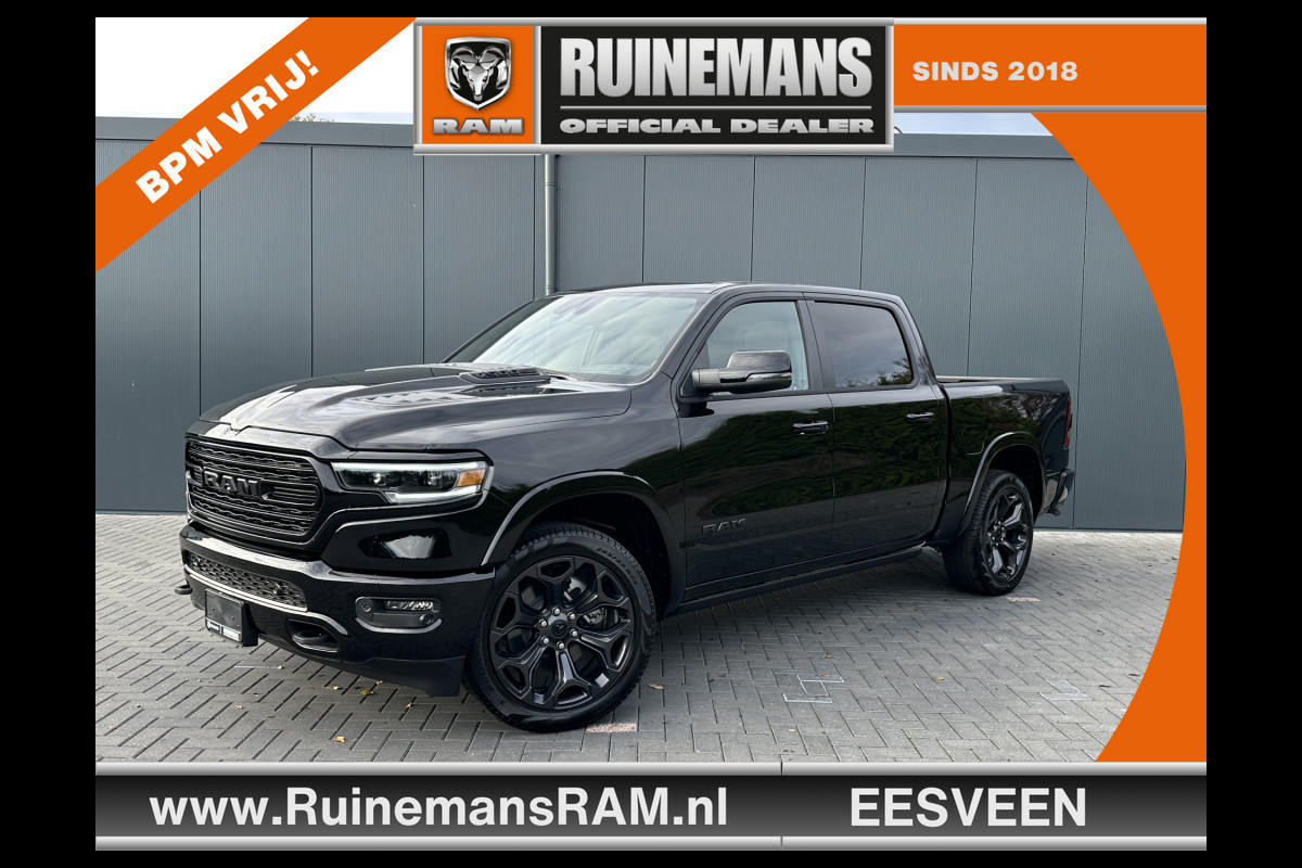 Dodge Ram 1500 5.7 V8 HEMI 400 PK / LIMITED NIGHT / HEADUP / RIJKLAAR INCL LPG-G3 / BPM VRIJ / LUCHTVERING / ADAPTIVE CRUISE / 22 INCH / L