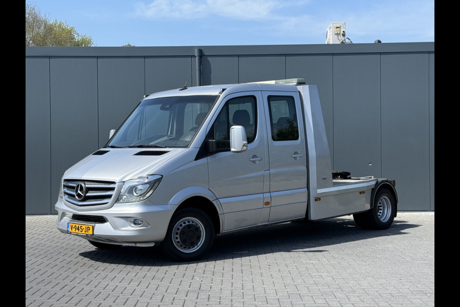 Mercedes-Benz Sprinter 519 3.0 CDI V6 E6 WB 433 5.0 T / BE-TREKKER 8 TONS / 1e EIG ALS NIEUW / AUTOMAAT / DUBBEL CABINE / AIRCO / CRUISE / NAVI / XENON