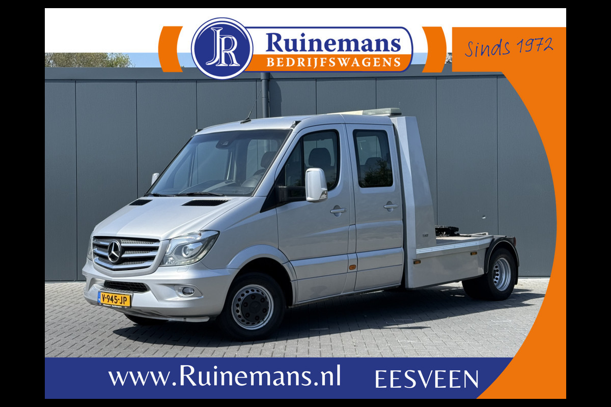 Mercedes-Benz Sprinter 519 3.0 CDI V6 E6 WB 433 5.0 T / BE-TREKKER 8 TONS / 1e EIG ALS NIEUW / AUTOMAAT / DUBBEL CABINE / AIRCO / CRUISE / NAVI / XENON