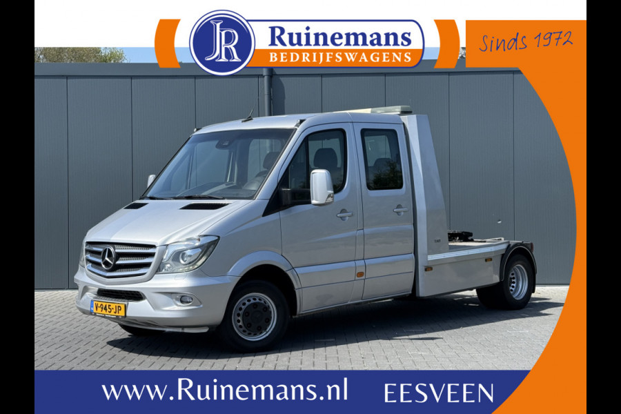 Mercedes-Benz Sprinter 519 3.0 CDI V6 E6 WB 433 5.0 T / BE-TREKKER 8 TONS / 1e EIG ALS NIEUW / AUTOMAAT / DUBBEL CABINE / AIRCO / CRUISE / NAVI / XENON