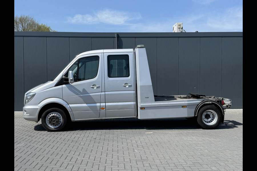 Mercedes-Benz Sprinter 519 3.0 CDI V6 E6 WB 433 5.0 T / BE-TREKKER 8 TONS / 1e EIG ALS NIEUW / AUTOMAAT / DUBBEL CABINE / AIRCO / CRUISE / NAVI / XENON