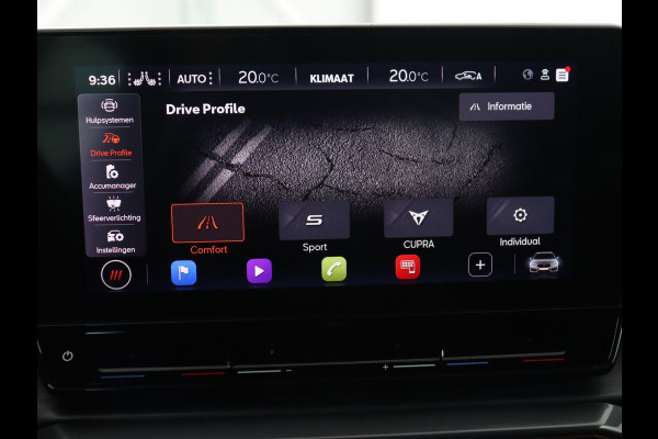 CUPRA Leon 1.4 eHybrid | 245pk | Trekhaak | Stoel & stuurverwarming | Camera | Carplay | Adaptive cruise | Navigatie | Sfeerverlichting | Full LED | Keyless | Sportstoelen | PHEV | Plug In CUPRA Leon 1.4 eHybrid | 245pk | Trekhaak | Stoel & stuurverwarming | Camera | Carplay | Adaptive cruise | Navigatie | Sfeerverlichting | Full LED | Keyless | Sportstoelen | PHEV | Plug In