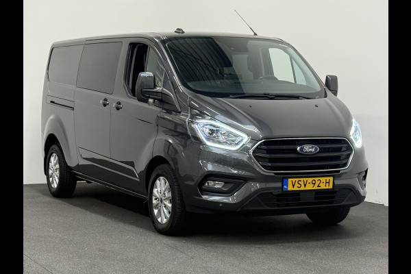 Ford Transit Custom 300 2.0 TDCI L2H1 Limited Dubbele Cabine Automaat Navi Airco 2 Schuifdeuren Trekhaak PDC Carplay DAB