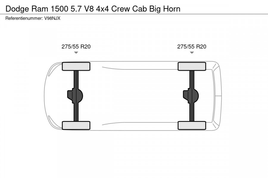 Dodge Ram 1500 5.7 V8 4x4 Crew Cab Big Horn