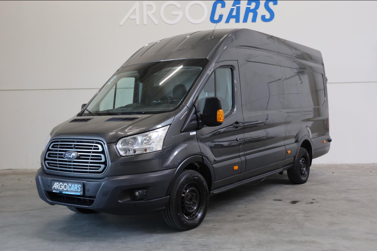 Ford Transit 350 2.0 TDCI L4/H3 170PK GRIJS Limited RWD CAMERA PDC AIRCO CRUISE CONTROL TOPSTAAT LEASE V/A €142,- p.m. INRUIL MOG