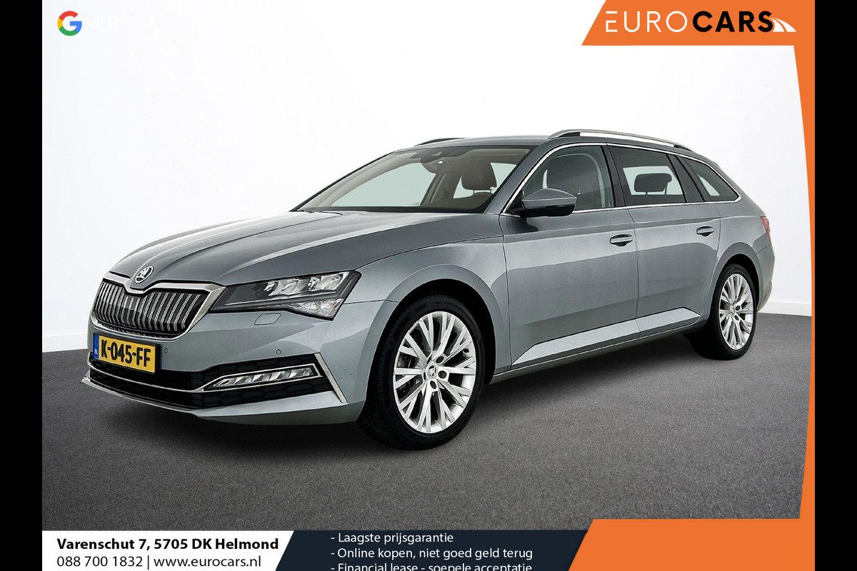Škoda Superb Combi 1.4 TSI iV Business Edition Plus PHEV Airco ECC Navi Carplay Adaptive Cruise 18" LM Velgen Leder/Alcantara Virtual Cockpit El Achterklep Full LED Stoelverwarming Škoda Superb Combi 1.4 TSI iV Business Edition Plus PHEV Airco ECC Navi Carplay Adaptive Cruise 18" LM Velgen Leder/Alcantara Virtual Cockpit El Achterklep Full LED Stoelverwarming