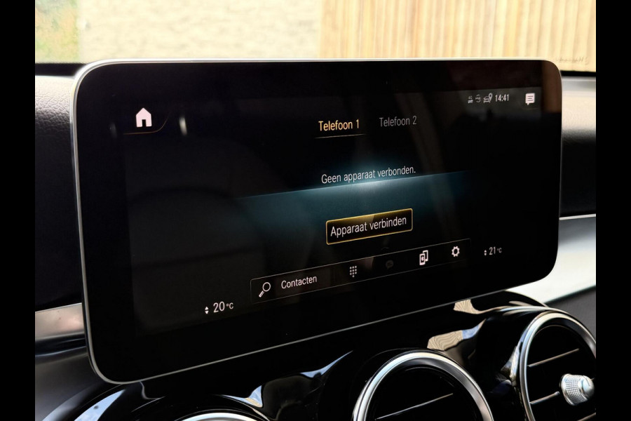 Mercedes-Benz GLC 300e 4MATIC Automaat | Vol leer | LED verlichting | Stoelverwarming | Elektrisch verstelbare stoelen | Blauw metallic | Climate