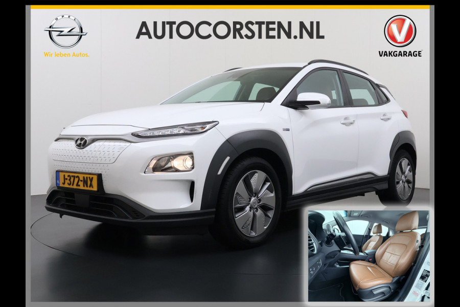 Hyundai Kona EV 64kWh Leer Warmtepomp Camera Adap. Cruise + stop&go Apple Carplay Android Comfort Ecc Pdc Navi* Isofix DAB Led Lmv 17" Lane Assist FCA Keyless 1e Eigenaar Origineel Nederlandse Auto
