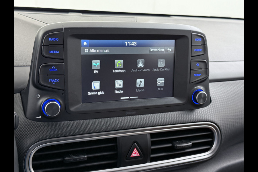 Hyundai Kona EV 64kWh Leer Warmtepomp Camera Adap. Cruise + stop&go Apple Carplay Android Comfort Ecc Pdc Navi* Isofix DAB Led Lmv 17" Lane Assist FCA Keyless 1e Eigenaar Origineel Nederlandse Auto
