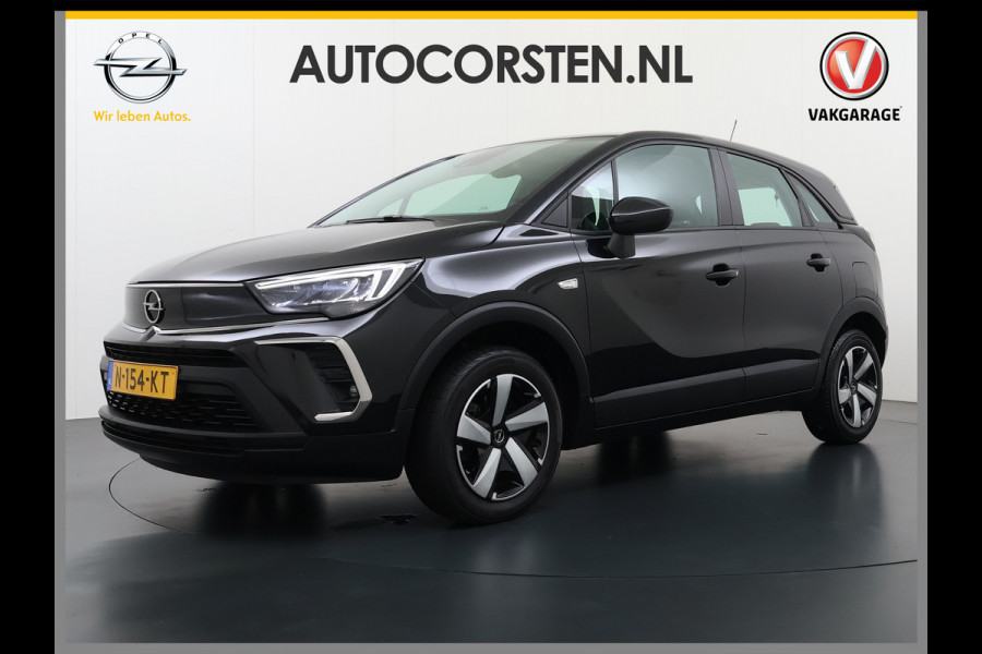 Opel Crossland T 131PK AUT-6 Apple Carplay Android Auto Navi* Ecc Cruise Control Camera Stoel+Stuurverwarming Pdc Elegance DAB Bluetooth Lane Assist Led Winter Pakket Parkeer Pakket Mooie en complete Opel Crossland! € 32.000 nieuw! EURO6