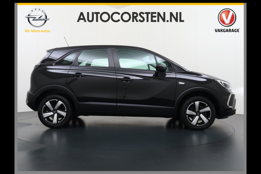 Opel Crossland T 131PK AUT-6 Apple Carplay Android Auto Navi* Ecc Cruise Control Camera Stoel+Stuurverwarming Pdc Elegance DAB Bluetooth Lane Assist Led Winter Pakket Parkeer Pakket Mooie en complete Opel Crossland! € 32.000 nieuw! EURO6