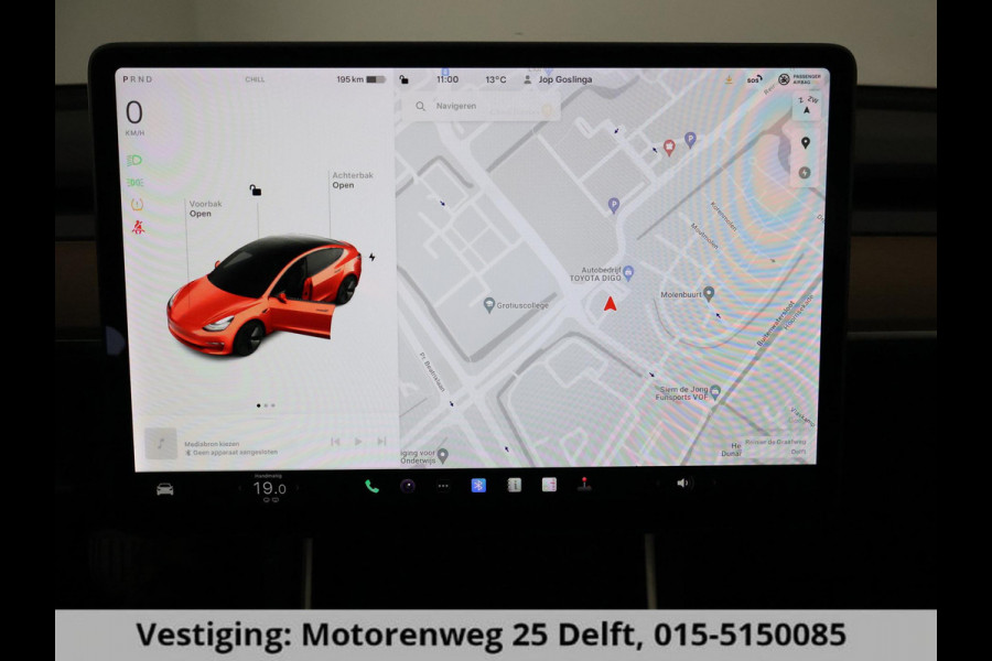 Tesla Model 3 RWD 60 kWh (238PK) ACCUTEST 91% BEREIK 391 KM GARANTIE MOGELIJK 9-2030* PANO.LEDER. STOELVERWARMING
