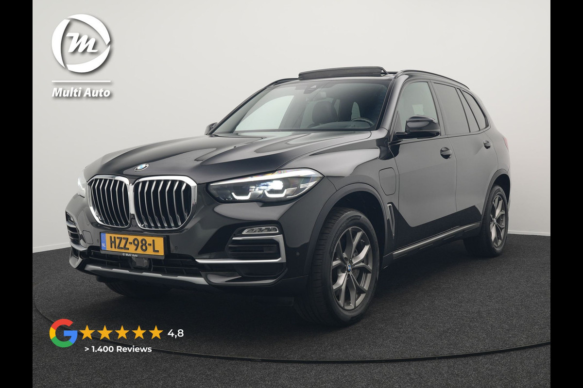 BMW X5 xDrive45e High Executive Plug In Hybrid 395pk Dealer O.H PHEV | Trekhaak Af Fabriek | Luchtvering | Panodak | Head Up | Adaptive Cruise | 360 Camera | Adaptief Onderstel | Lederen Sportstoelen Memory & Verwarmd | Apple Carplay | Sfee