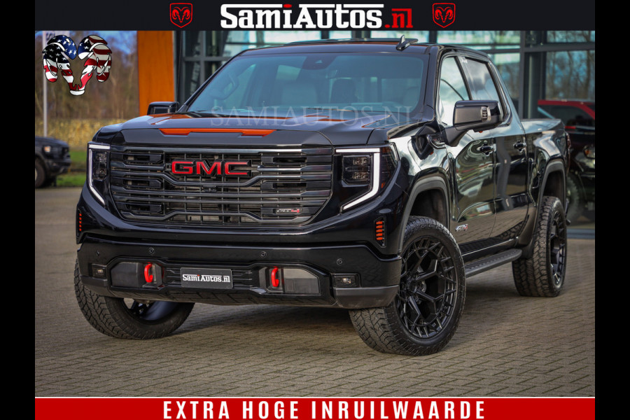 GMC Sierra AT4 6.2 V8 | Alle opties | Dubbele Cabine met Royale 5 Zitplaatsen | BPM vrij | Nu Leverbaar uit Voorraad | Voorraad Nr 248378 |
