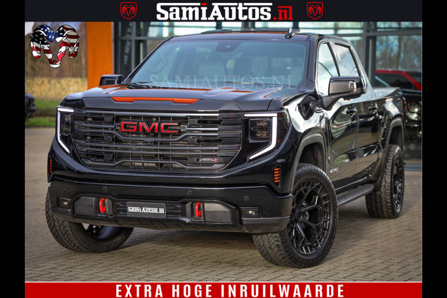 GMC Sierra AT4 6.2 V8 | Alle opties | Dubbele Cabine met Royale 5 Zitplaatsen | BPM vrij | Nu Leverbaar uit Voorraad | Voorraad Nr 248378 |