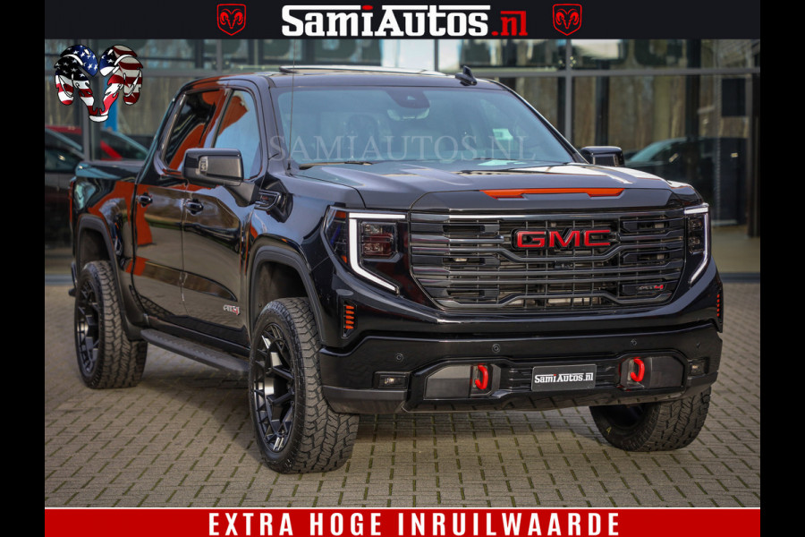 GMC Sierra AT4 6.2 V8 | VIRTUAL COCKPIT | BOM VOL | DC | RAM DEALER NEDERLAND | Dubbele Cabine met Royale 5 Zitplaatsen | BPM vrij | Nu Leverbaar uit Voorraad | Voorraad Nr 238940 |
