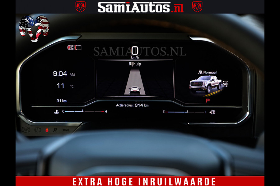 GMC Sierra AT4 6.2 V8 | VIRTUAL COCKPIT | BOM VOL | DC | RAM DEALER NEDERLAND | Dubbele Cabine met Royale 5 Zitplaatsen | BPM vrij | Nu Leverbaar uit Voorraad | Voorraad Nr 238940 |