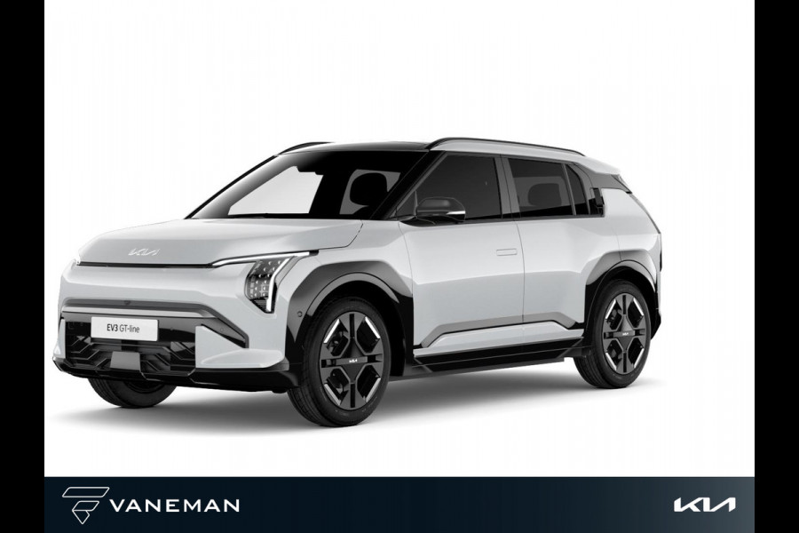 Kia EV3 GT-PlusLine 81.4 kWh | Elektrisch glazen schuif-/kanteldak | Zelf samenstellen Kia EV3 GT-PlusLine 81.4 kWh | Elektrisch glazen schuif-/kanteldak | Zelf samenstellen