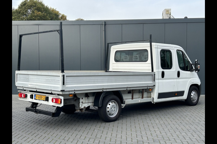 Peugeot Boxer 2.0 164 PK EURO 6 / PICK UP / OPEN LAADBAK / 49.917KM !! / 1e EIG. / 7-PERS DUBBELE CABINE / TREKHAAK / AIRCO / BLUETOOTH