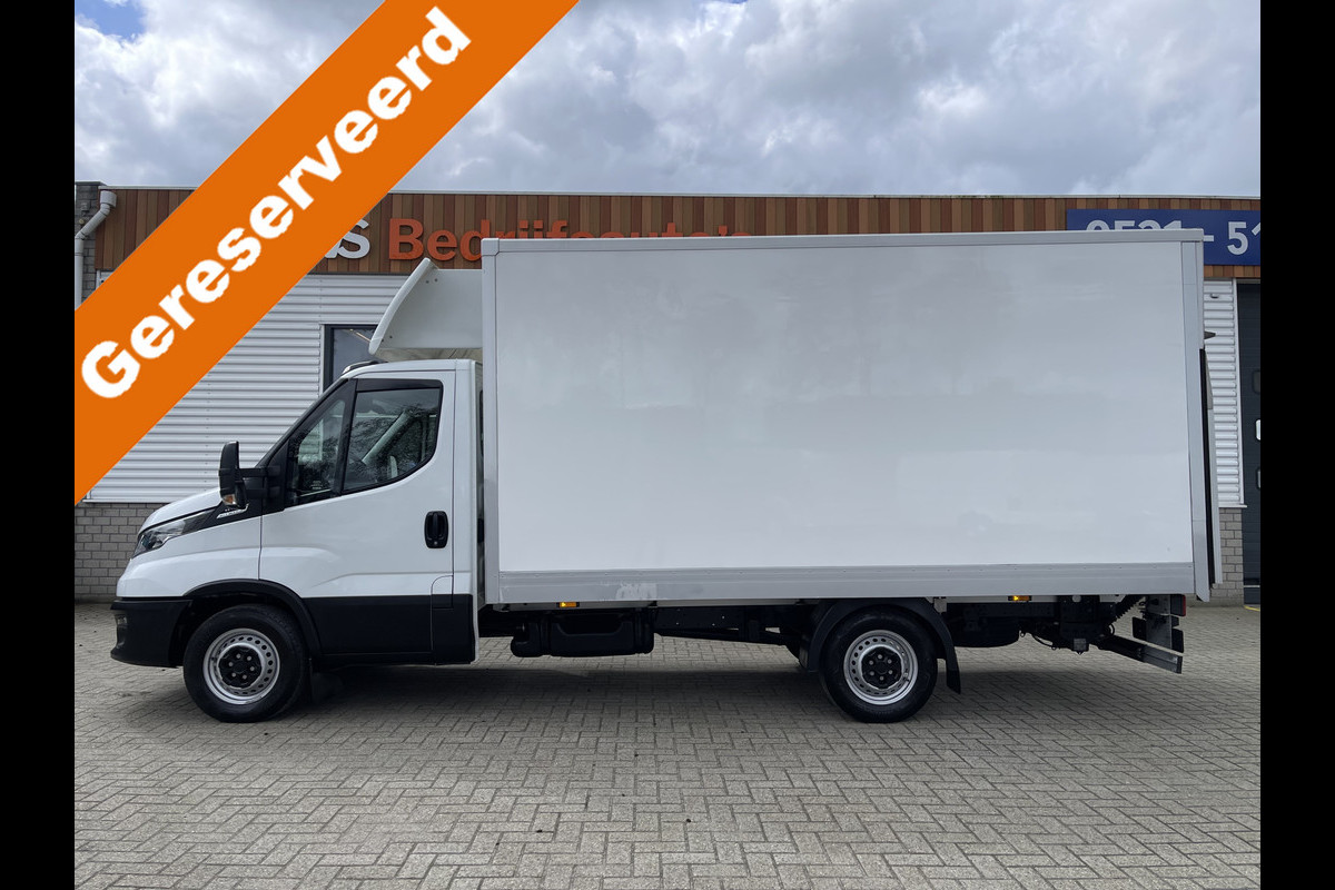 Iveco Daily 35S14 2.3 Himatic automaat 140pk / vaste prijs rijklaar € 30.950 ex btw / lease vanaf € 554 / cruise en climate control / 2 x comfort stoel / bakwagen met Zepro laadklep ! / 1110 kg netto laadvermogen / afmetingen lang 410 cm breed 210 cm hoog 200 cm
