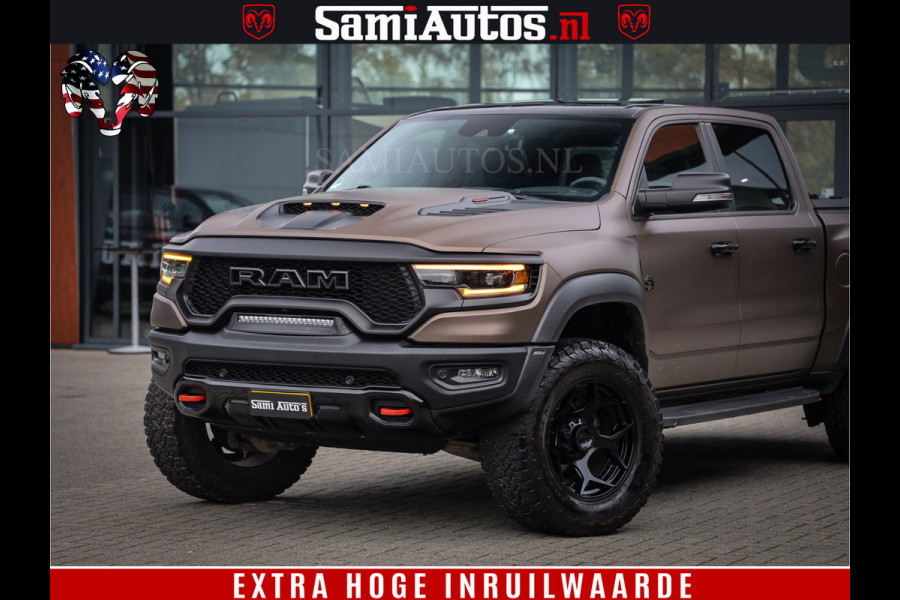 Dodge Ram 1500 TRX HELLCAT 712 PK 6.2 V8 | MEGA DIK | BOM VOL | BLACK ON BLACK | CREW CAB DUBBELE CABINE DC | 5 PERSOONS GRIJS KENTEKEN |