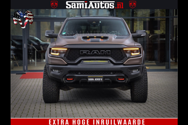 Dodge Ram 1500 TRX HELLCAT 712 PK 6.2 V8 | MEGA DIK | BOM VOL | BLACK ON BLACK | CREW CAB DUBBELE CABINE DC | 5 PERSOONS GRIJS KENTEKEN |