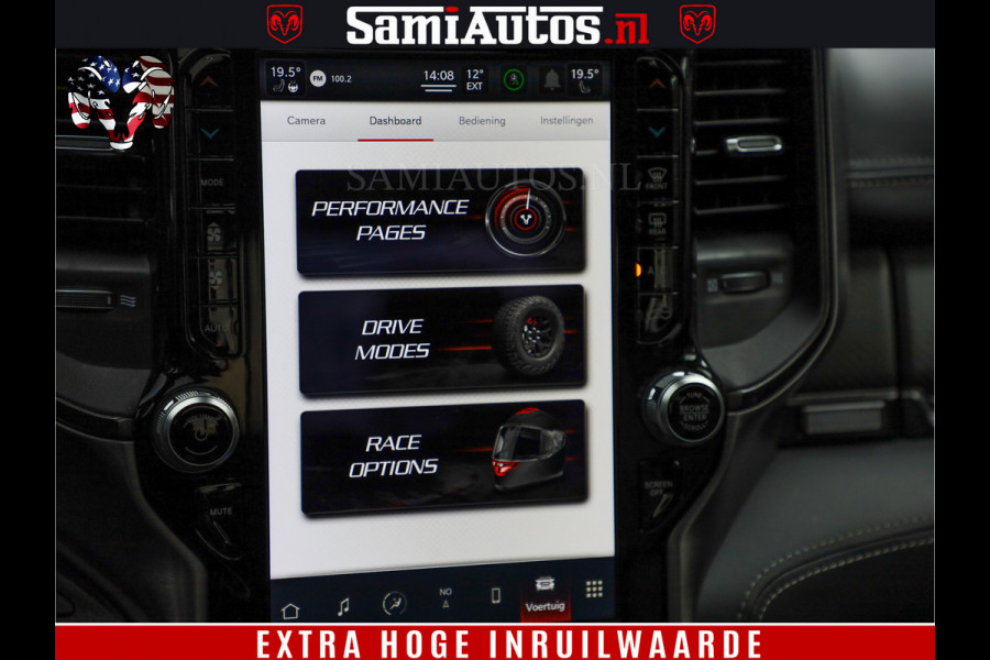 Dodge Ram 1500 TRX HELLCAT 712 PK 6.2 V8 | MEGA DIK | BOM VOL | BLACK ON BLACK | CREW CAB DUBBELE CABINE DC | 5 PERSOONS GRIJS KENTEKEN |