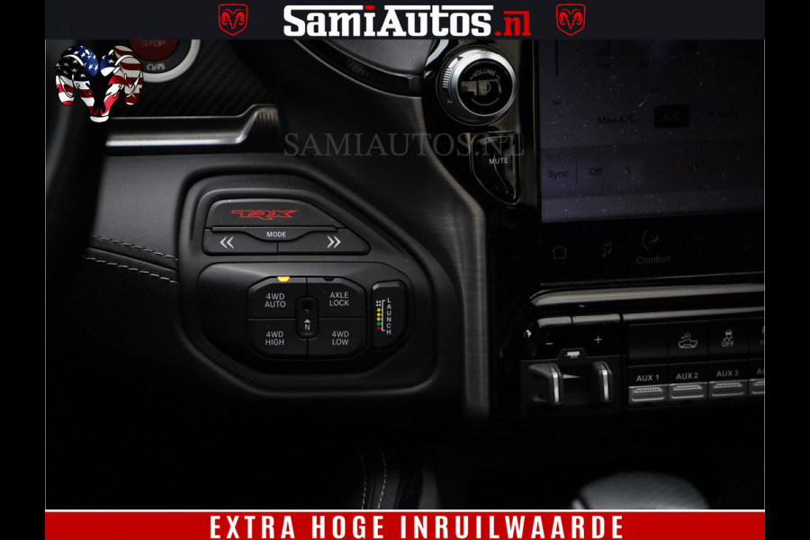 Dodge Ram 1500 TRX HELLCAT 712 PK 6.2 V8 | MEGA DIK | BOM VOL | BLACK ON BLACK | CREW CAB DUBBELE CABINE DC | 5 PERSOONS GRIJS KENTEKEN |