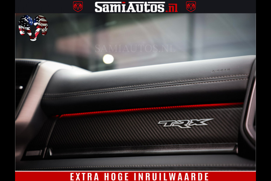 Dodge Ram 1500 TRX HELLCAT 712 PK 6.2 V8 | MEGA DIK | BOM VOL | BLACK ON BLACK | CREW CAB DUBBELE CABINE DC | 5 PERSOONS GRIJS KENTEKEN |