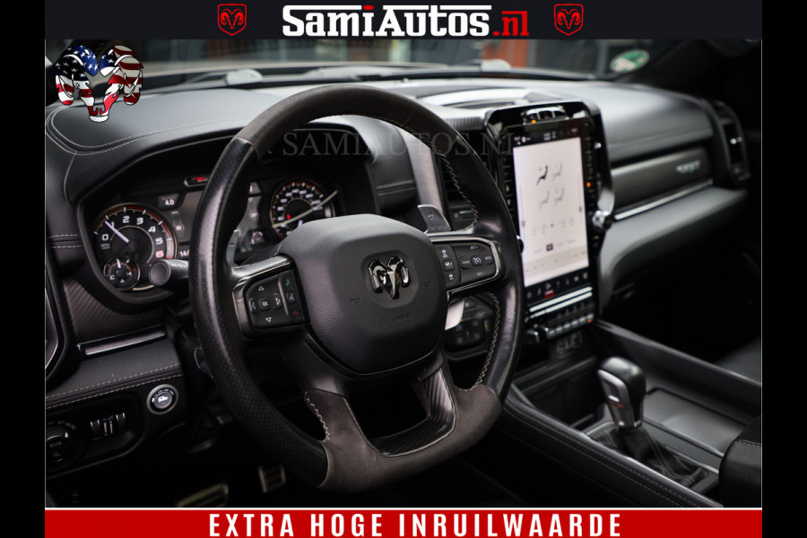 Dodge Ram 1500 TRX HELLCAT 712 PK 6.2 V8 | MEGA DIK | BOM VOL | BLACK ON BLACK | CREW CAB DUBBELE CABINE DC | 5 PERSOONS GRIJS KENTEKEN |